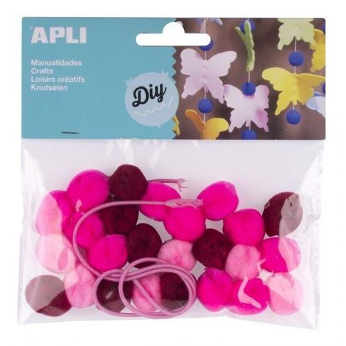 Apli Crea Apli Pompons Roze Tinten