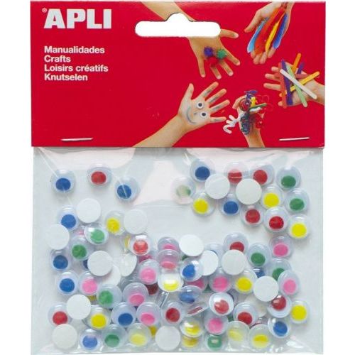 Apli Crea Bewegende Ogen Rond, Gekleurde Pupillen