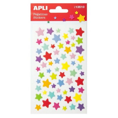 Apli Crea Stickers Sterren Gekleurd 1V
