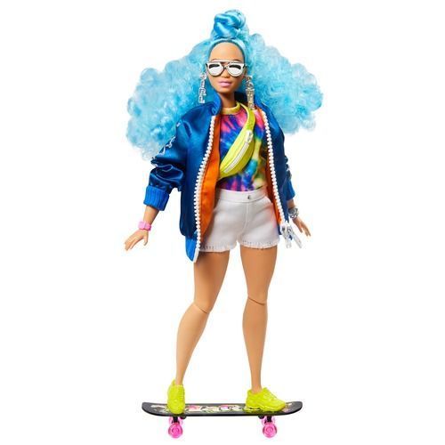 Barbie Barbie Extra Pop Blue Curly Hair (GRN30) - B-Toys Keerbergen