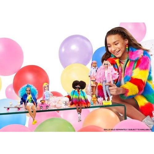 Barbie Barbie Extra Pop met Regenboogjas (GVR04) - B-Toys Keerbergen