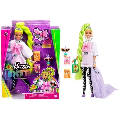 Barbie Barbiepop Extra Neon Groen (HDJ44) - B-Toys Keerbergen