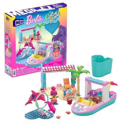 Barbie Mega Barbie Color Reveal Dolphin Explora (HHW83) - B-Toys Keerbergen