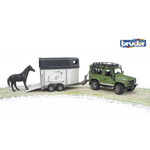 Bruder Bruder land rover defender + trailer (BR 02592) - B-Toys Keerbergen