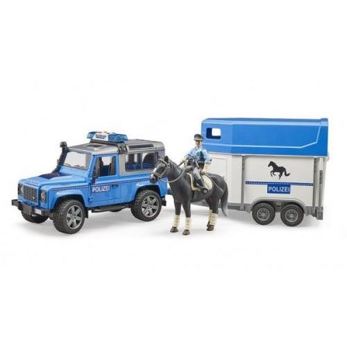 Bruder Land Rover Politie met Trailer & Paard (BR 02588) - B-Toys Keerbergen