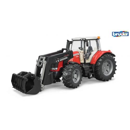 Bruder Massey Fergusson 7624 wit Front Loader