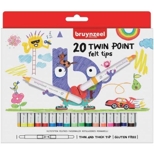Bruynzeel Bruynzeel Kids Stiften Twinpoint 20 stuk