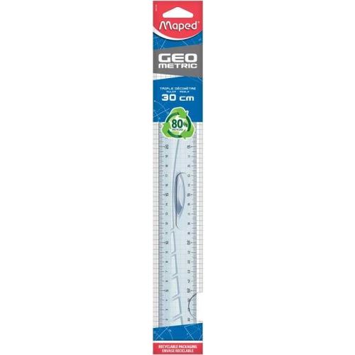 Maped Maped Geometric 30CM Liniaal Tweezijdig