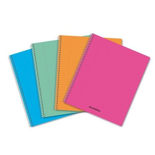 Aurora Spiraal Schrift PVC A5 120 blz Geruit