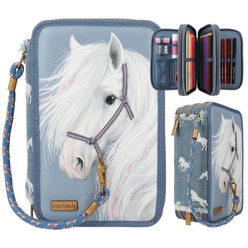 Depesche Miss Melody 3-Vaks Etui Denim (12871) - B-Toys Keerbergen