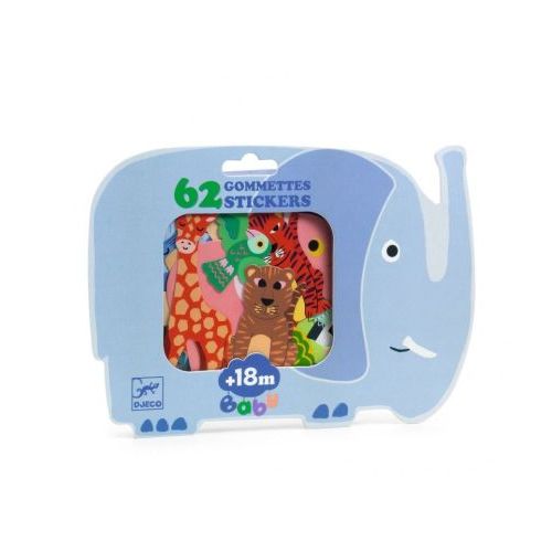 Djeco Big Stickers Safari Animals
