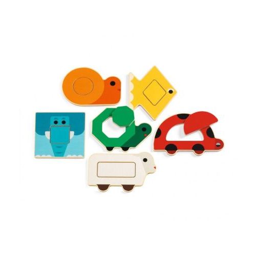 Djeco Duo Basic Houten Puzzel