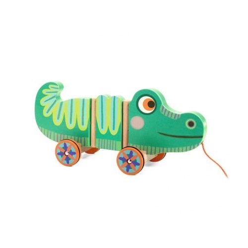 Djeco Houten Trekfiguur Edgar de Krokodil