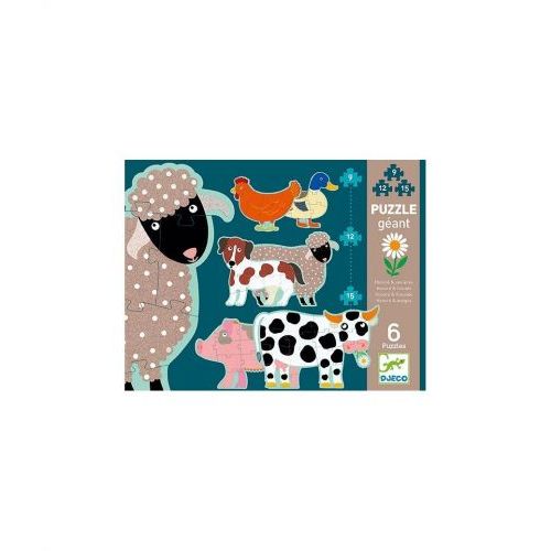 Djeco Puzzel Honoré & friends 9-12-15st