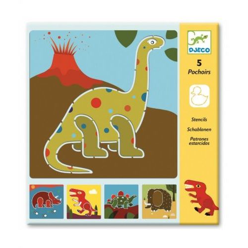 Djeco Tekensjablonen Dinosaurussen