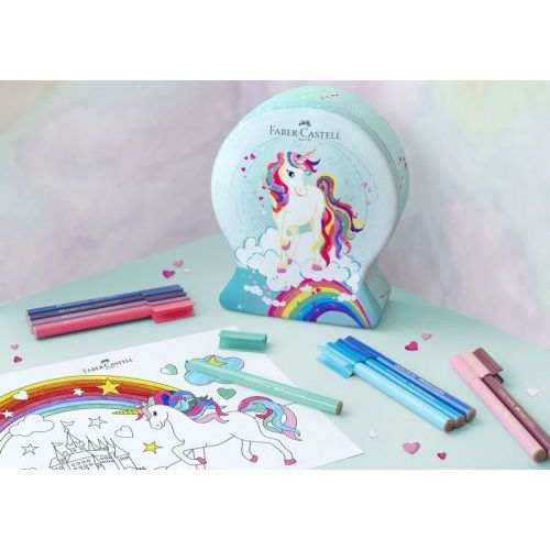 FABER-CASTELL Viltstiften FC Connector 33st - Snow Glo (FC-155544) - B-Toys Keerbergen