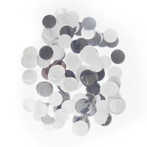 Folat Confetti Groot Rond Zilver