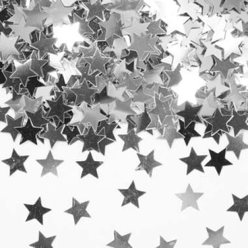 Folat Tafeldecoratie/ Confetti Ster Zilver