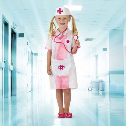 Folat Verkleedjurk Verpleegster Roze M (21836) - B-Toys Keerbergen