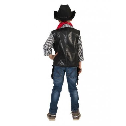 Funny Fashion Verkleedpak Cowboy Vest Zwart (402141) - B-Toys Keerbergen