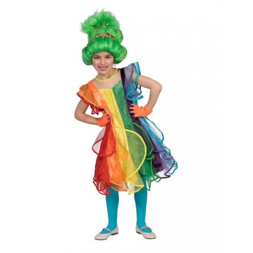 Funny Fashion Verkleedpak Rainbow Dress