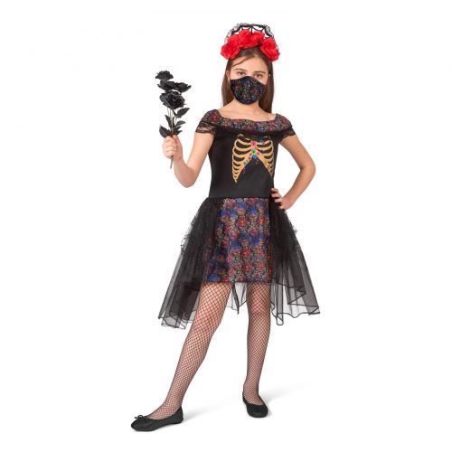 Funny Fashion Verkleedpak Zwarte Bruid