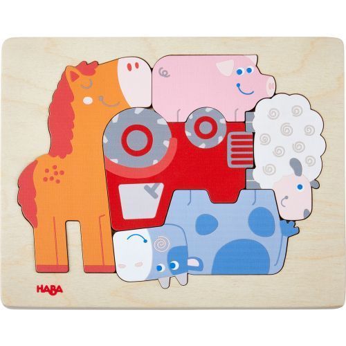Haba Houten puzzel Beestachtig Veel A/D Hand