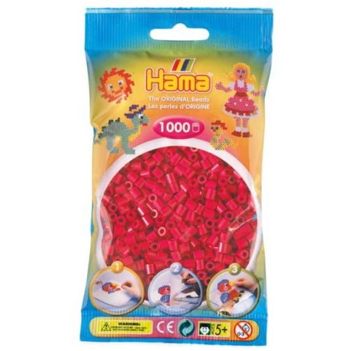Hama Bloedrode Parels In Zakje 1000st