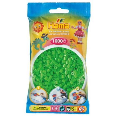 Hama Fluo Groene Parels In Zakje 1000st