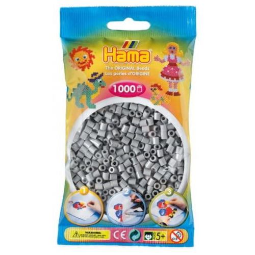 Hama Grijze Parels In Zakje 1000st
