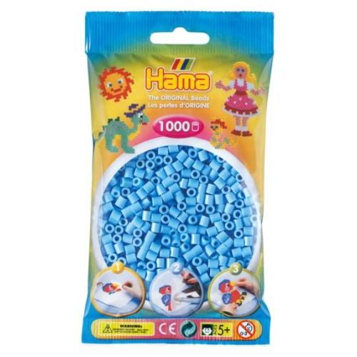 Hama Pastel Blauwe Parels In Zakje 1000st