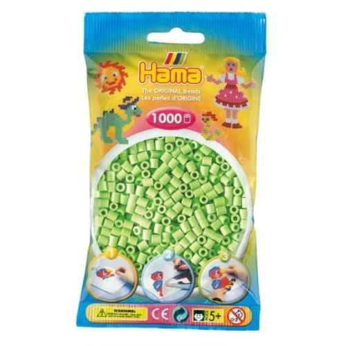 Hama Pastel Groene Parels In Zakje 1000st
