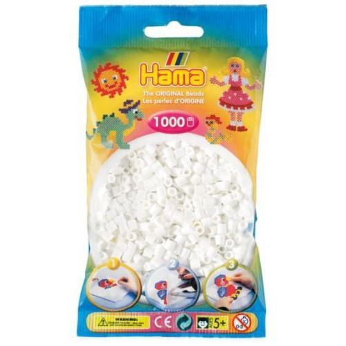 Hama Witte Parels in Zakje (1000,207-01)