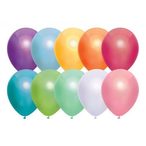 Haza Metallic Ballonnen Assorti 10st