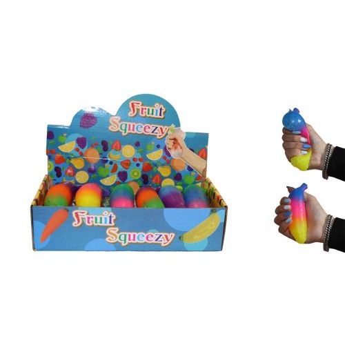 Jono Toys Squeeze Banaan 13cm met Beads ass.