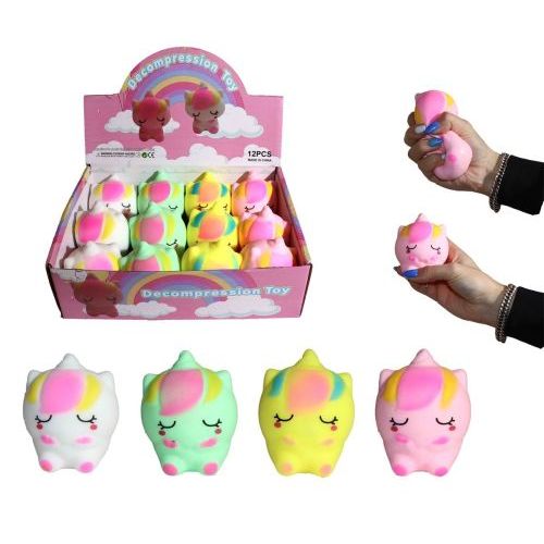 Jono Toys Squeeze Cute Baby Eenhoorn 9cm met Poeder ass.