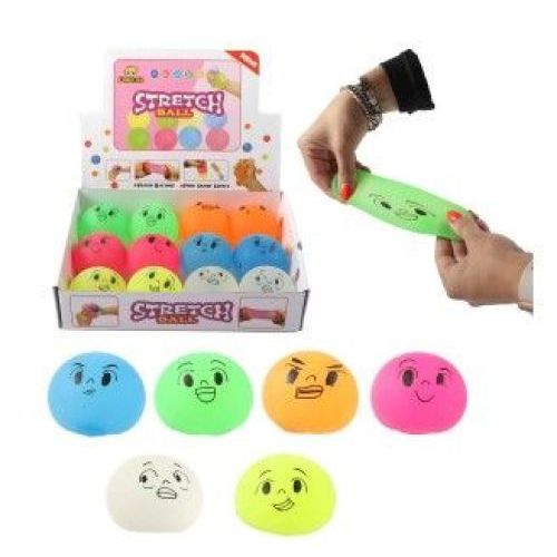 Jono Toys Squeeze Stretch ball 6cm Emoji