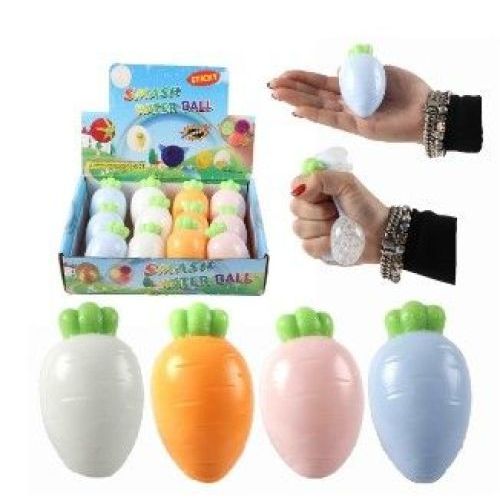 Jono Toys Squeeze Wortel Met Beads 8,5cm 49gr