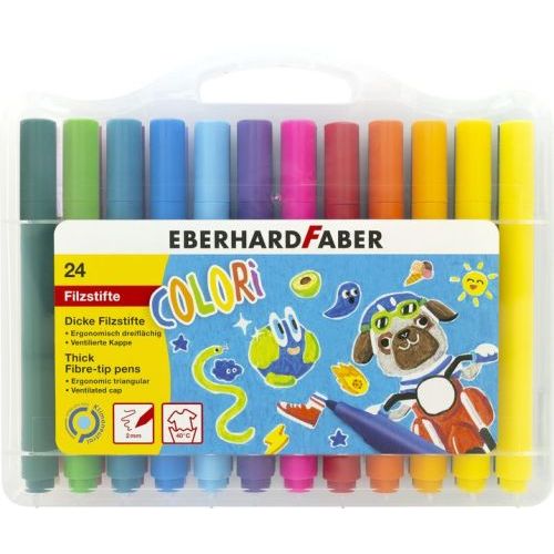 KTC Viltstiften EFA Jumbo 2mm 24 kleuren