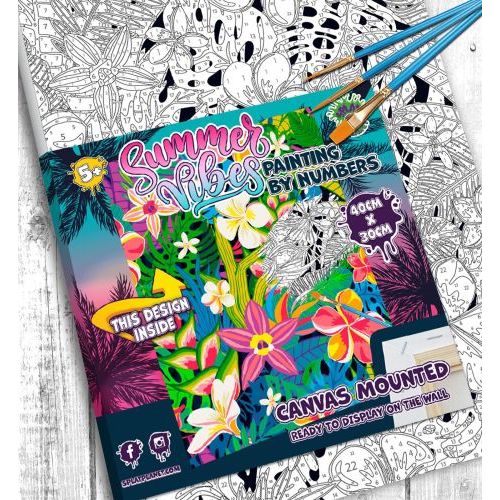 Lannoo Summer Vibes Paint By Numbers (SPPBNSVIBES) - B-Toys Keerbergen