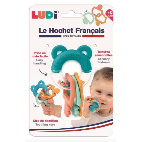 Ludi Ludi Franse Bijtring Rammelaar (LU30130) - B-Toys Keerbergen