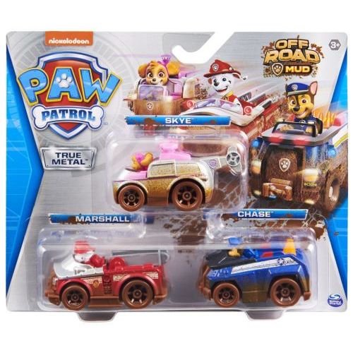 Paw Patrol Paw Patrol Auto's True Metal Mud 3-pack