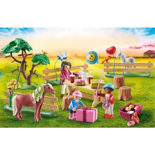 Playmobil Kinderverjaardagsfeestje op de Ponyboerd (70997) - B-Toys Keerbergen