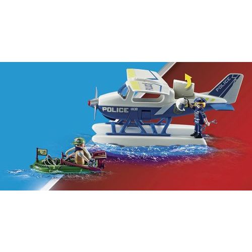 Playmobil Politiewatervliegtuig: Smokkelaar Achtervolging (70779) - B-Toys Keerbergen