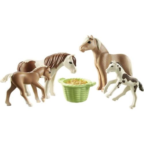 Playmobil Set van 2 Ijslandse Pony's met Veulens (71000) - B-Toys Keerbergen