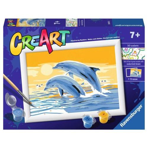 Ravensburger Delightful Dolphins Schilderen op Nummer