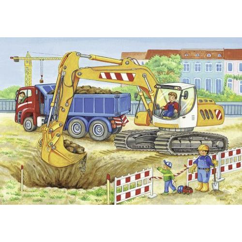 Ravensburger Op Bouwplaats & Boerderij 2x12 stukjes (076161) - B-Toys Keerbergen