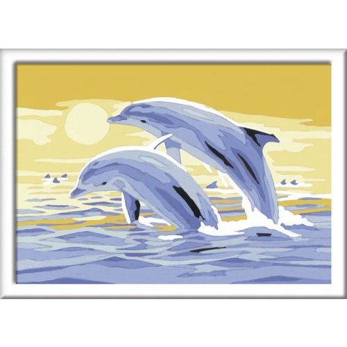 Ravensburger Springende Dolfijn Schilderen op Nummer (280537) - B-Toys Keerbergen