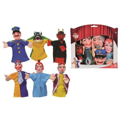 Simba Poppenkastpoppen Set van 6 handpoppen (104586784) - B-Toys Keerbergen