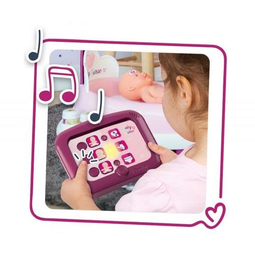 Smoby Smoby Baby Nurse Elektronisch Poppenbed (220347) - B-Toys Keerbergen